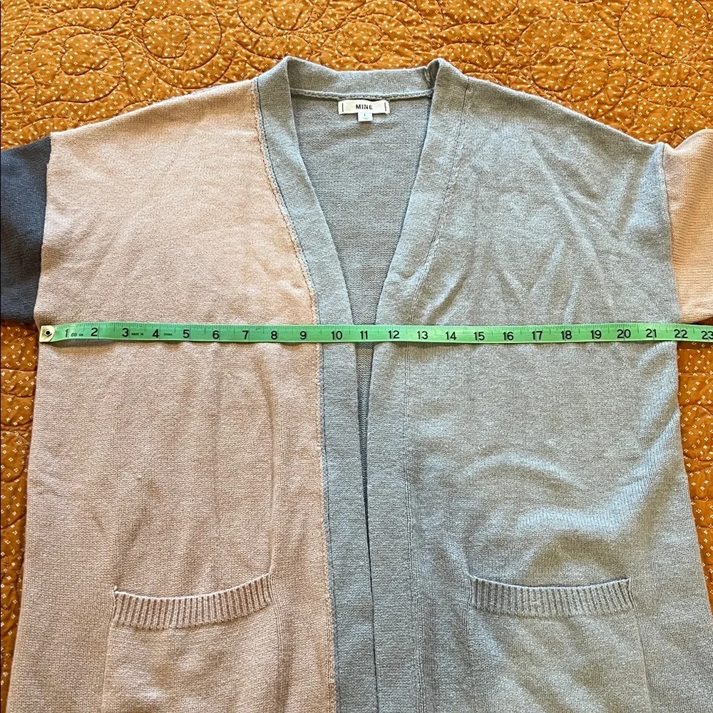 Colorblock Open Front Cardigan - Picture 4 of 6